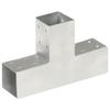 VidaXL Post Connector T-Shape Galvanized Metal 71x71 Mm