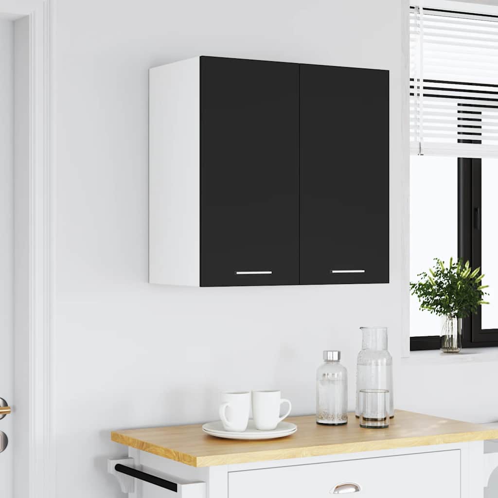 Lyon Wall Mounted Cabinet in Black 60 x 31 x 60 cm Engineered Wood