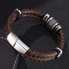 Новые мужские ювелирные изделия коричневый браслет из натуральной кожи двойной слой специальный браслет для мужчин подарок на День отца