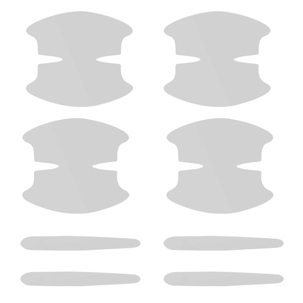 8 шт., наклейка на чашу автомобиля из ТПУ, прозрачная наклейка на дверную чашу, защитную наклейку для ручки, пленка для окраски поверхности, защита от царапин, автомобильные аксессуары