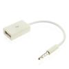 1Pc Exquisite Portable Converter Cable Cord For Car Mp3  Universal 3.5Mm Male Aux Audio Plug To Usb 2.0 Female