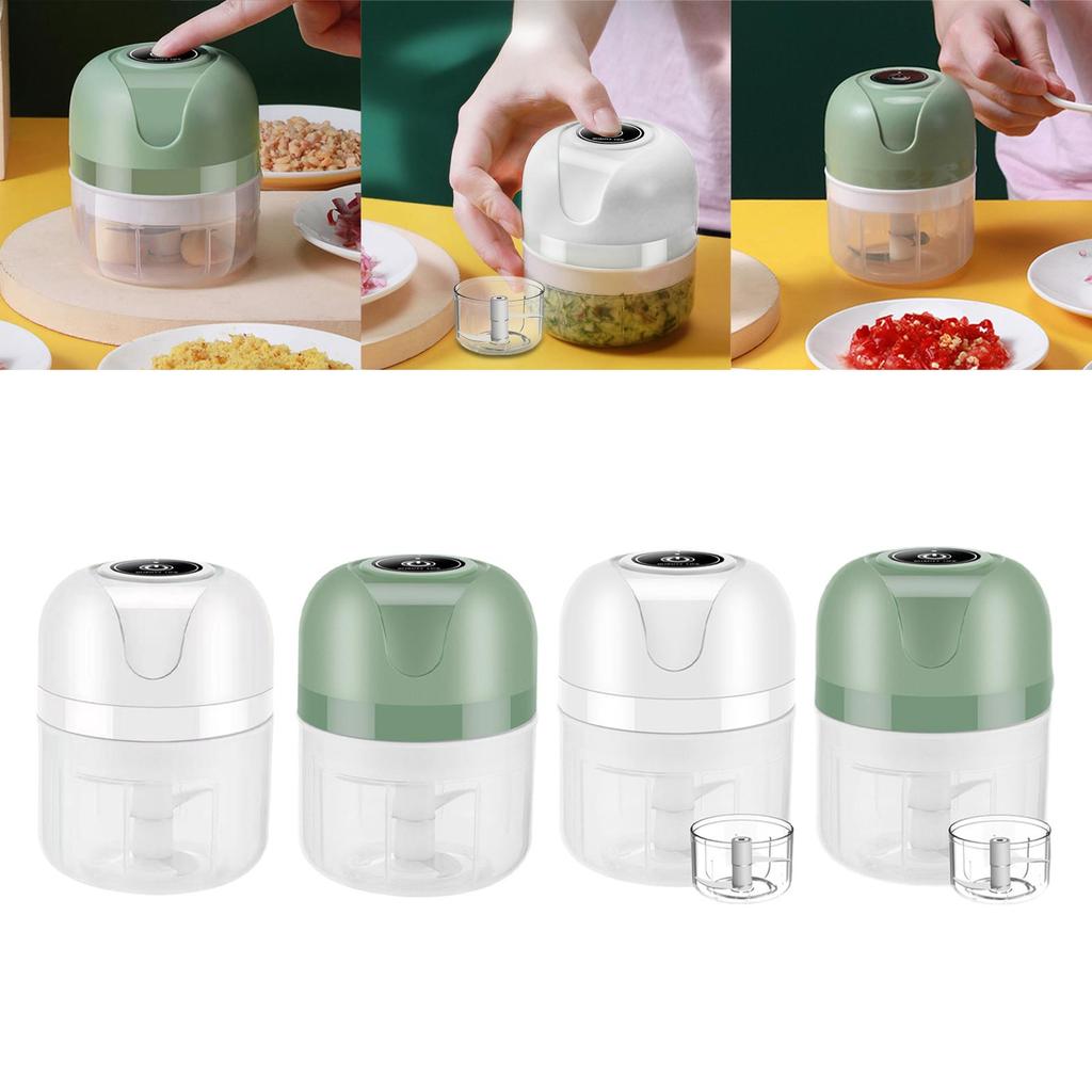 Electric Garlic Chopper Herbs Fruits Masher Food Blender Nuts Meat Processor