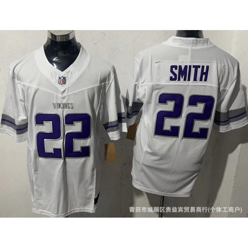 Minnesota Vikings NFL Team Jersey Mens Short Sleeve Football Shirt Embroidered Number 18 Fan Apparel
