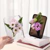 Акриловая фоторамка ваза Современная гидропонная ваза для цветов Настольный держатель для растений Украшение Домашний подарок Свадебный декор для центра стола