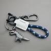 Премиальный плетеный кожаный металлический брелок в виде динозавра для мотоцикла, автомобиля, сумки, рюкзака, подвеска в подарок, аксессуары с браслетом