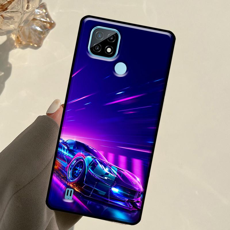 Чехол для Realme C55 C51 C21Y C25S C75 C67 C61 C53 13 12 10 11 14 Pro Plus GT 6T 6 5 GT7 Pro с рисунком 'Boy Racer Car'