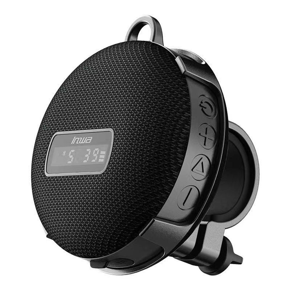 2200mAh Outdoor Subwoofer Digital Display Bluetooth-compatible Portable Speaker Type-C USB Rechargeable for Scooter Motorcycle