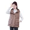 2024 новый жилет с хлопковой подкладкой на осень, зиму, осень и зима в корейском стиле, короткий жилет, свободное пальто, внешний жилет