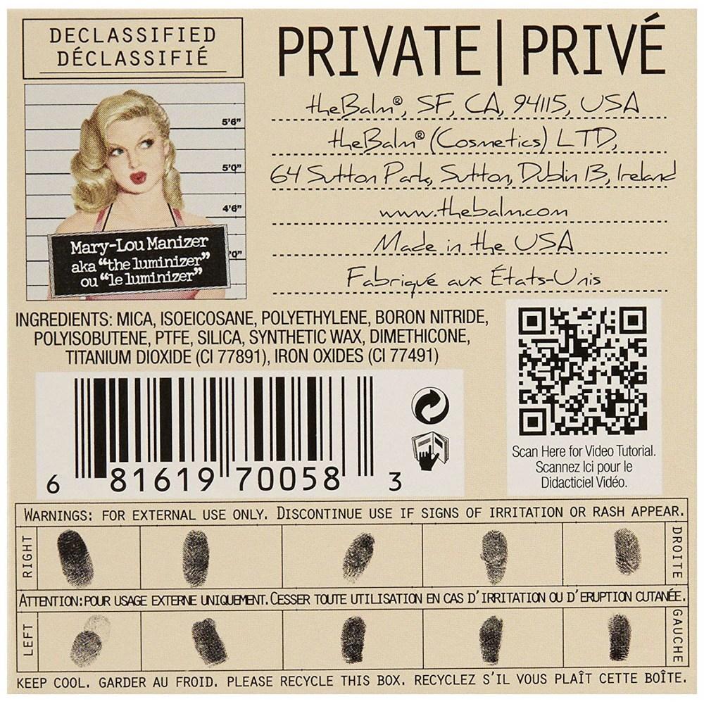 Тени для век Balm Mary-Lou Manager Highlighter Shimmer Eye Shadow 8,5 г, 1 шт.