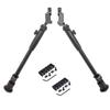 Side Mount Dual Bipod with Picatinny Rails For Outdoor Hunting