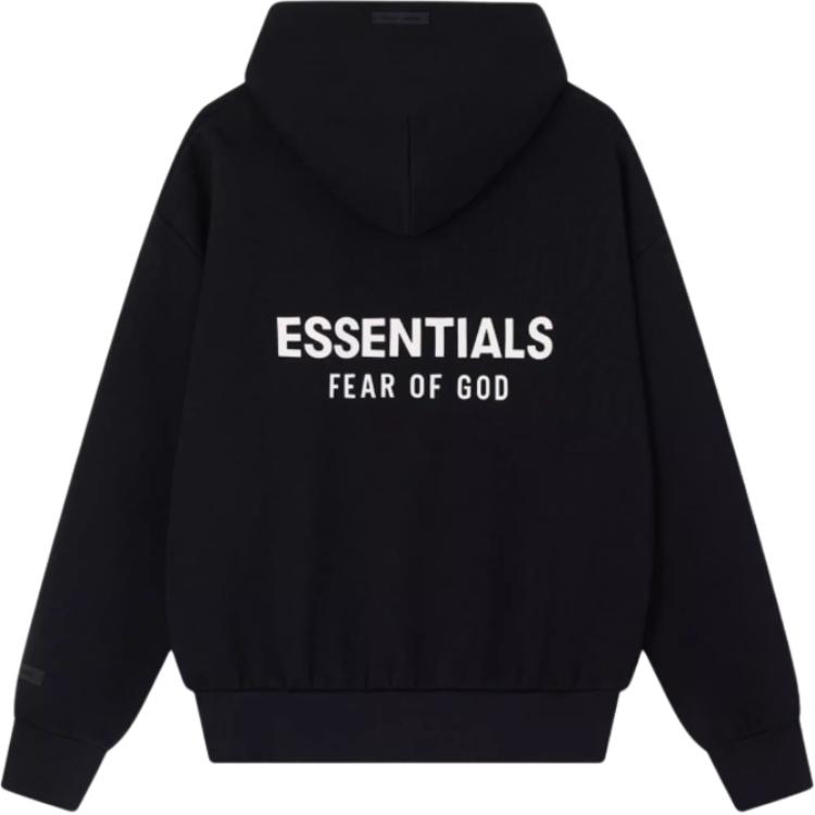 Fear of God Essentials Классическая толстовка Винтажная черная Мужские топы 192AS252061F
