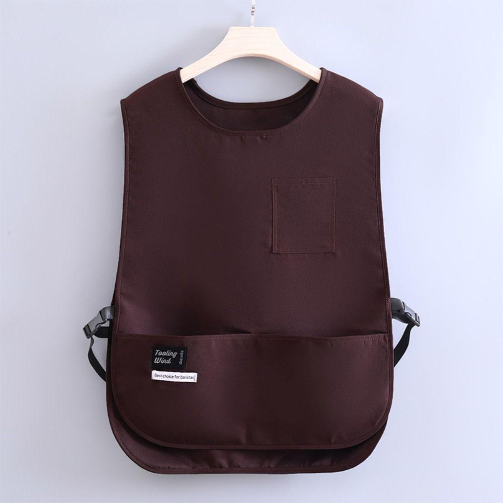Breathable Stain-Resistant Apron Nylon Vest Style Kitchen Aprons for Cooks Chef and Servers