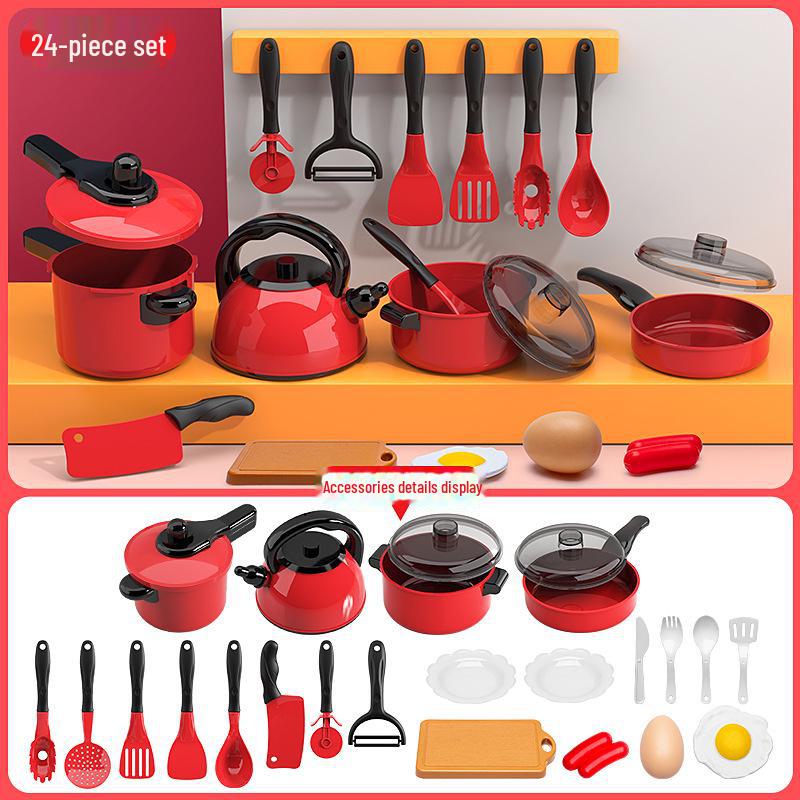 Детский игровой кухонный набор - Посуда для готовки и жарки для мальчиков и девочек