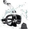 Foldable Anti Fog Snorkeling Mask Set with Fully Dry Top System, Suitable for Free Swimming, Professional Snorkeling Equipment F
