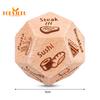 Date Night Food Decision Dice - 12-sided, Enhance Relationship, Wooden Romantic Dinner Graphics Food Dice Decider