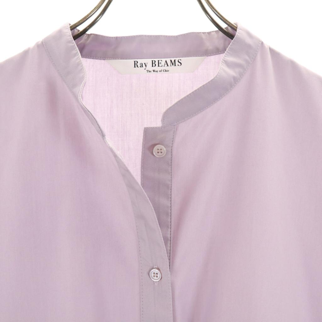 Ray Beams Short Sleeve Pleated One Piece Lavender Women Used