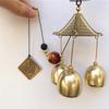 Metal Copper Wind Chime Pendant Door Decoration Alloy Bell Feng Shui Pendant Town House Lucky Cat Cat Money Shop Doorbell