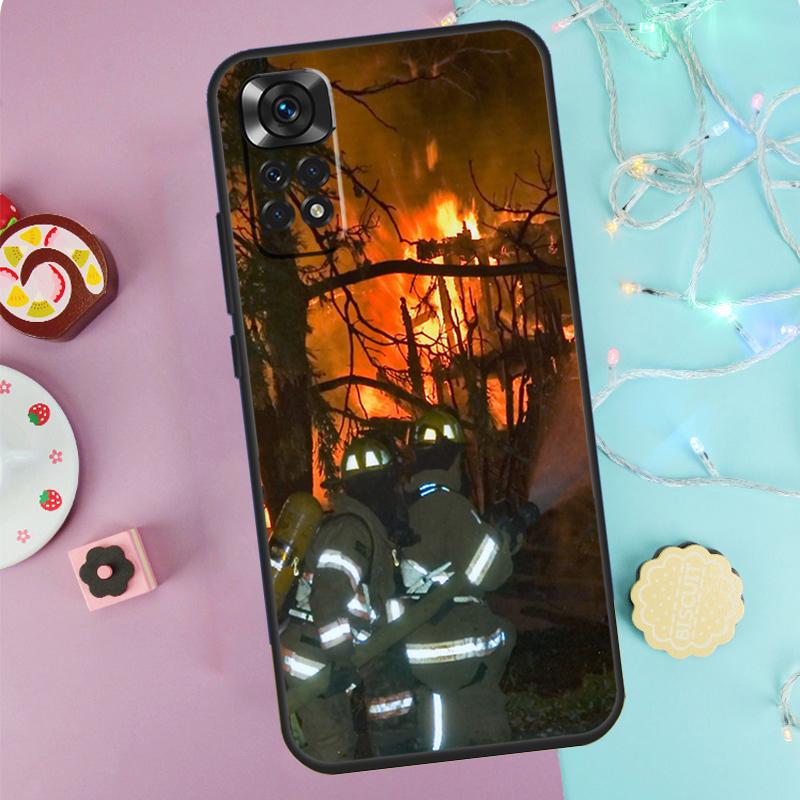 Чехол для телефона Пожарные Герои Пожарный для Xiaomi Redmi Note 13 Pro 14 9 10 11 12 9S 10S 11S 12S Redmi 14C 10C 12C 13C