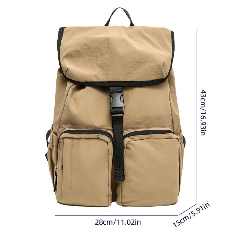 New Workwear Style Large-Capacity Backpack Lightweight Water-Resistant Multi-Pocket Outdoor Travel Backpack