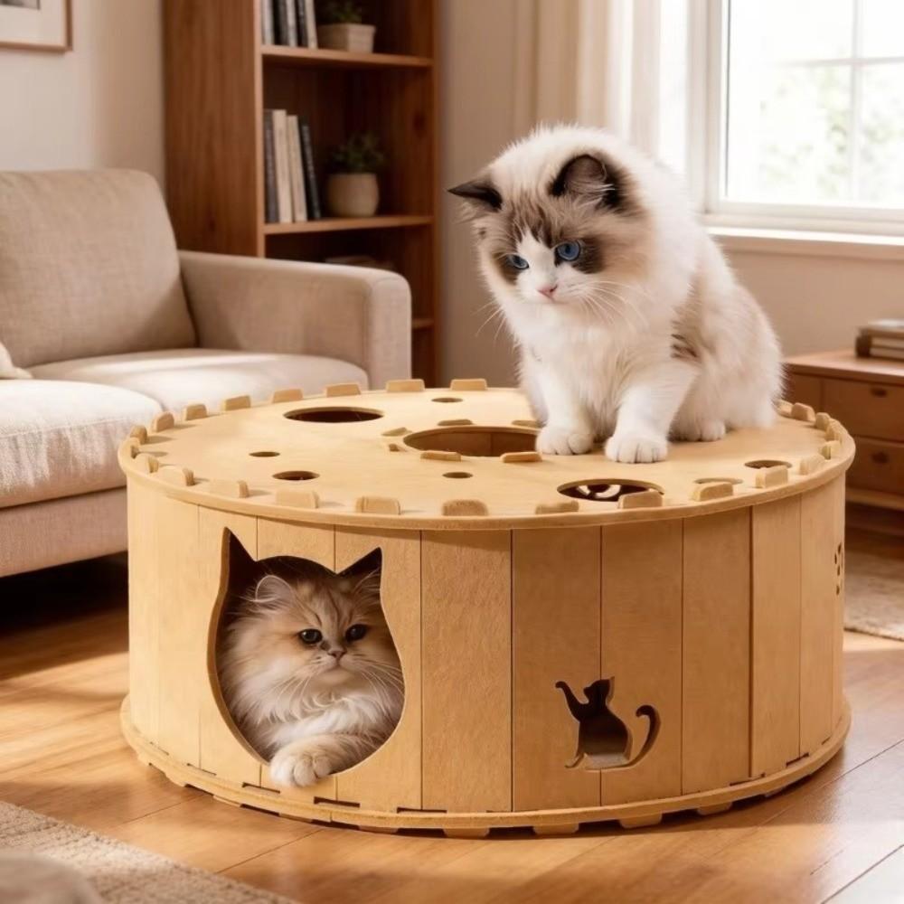 Non-Shedding Felt Cat Bed Felt Semi-Enclosed Cat Nest New Scratching Post Small Animals
