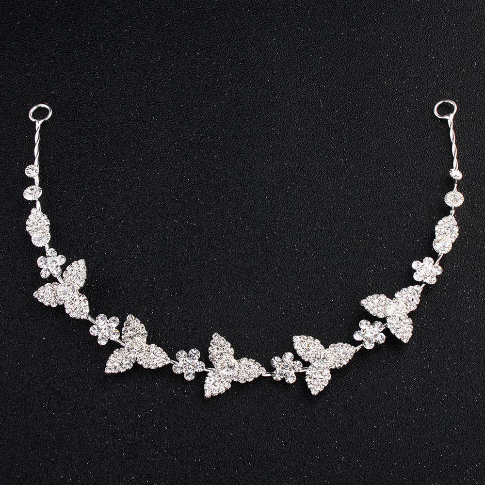 Женский головной убор свадебная повязка на голову украшения для волос горный хрусталь цветок повязка на голову свадебная повязка на голову с цветком