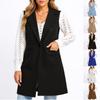 Women's Smple Vest Lapel Button Pocket Sleeveless Woolen Jacket