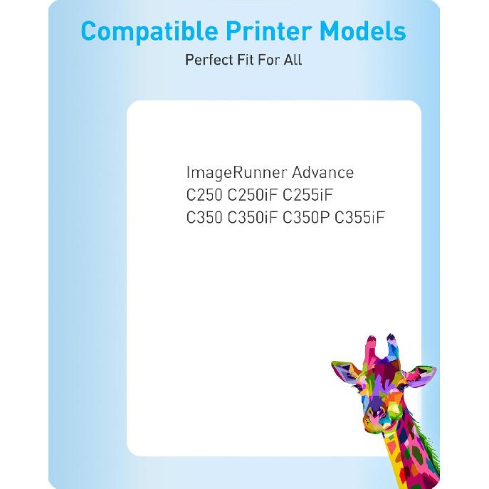 MasaiMara GPR-51 GPR51 8516B003AA High Capacity Compatible Toner Cartridges Replacement for Canon C250 C250iF C255iF C350 C350iF C350P C355iF Printer