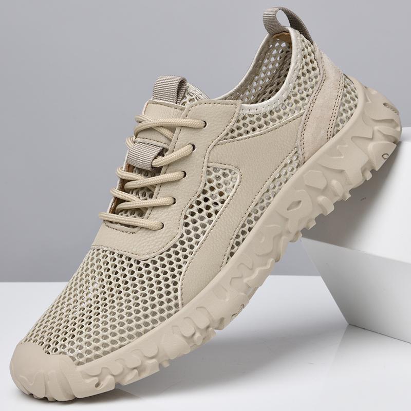 Летняя мужская повседневная обувь с дышащей сеткой, мужские лоферы, уличная прогулочная обувь, мокасины, мужская обувь