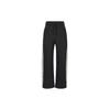 Adidas AW24 Sports Lifestyle Series Striped Comfortable Skin-Friendly Knitted Sports Pants Women Pants Black JZ1642