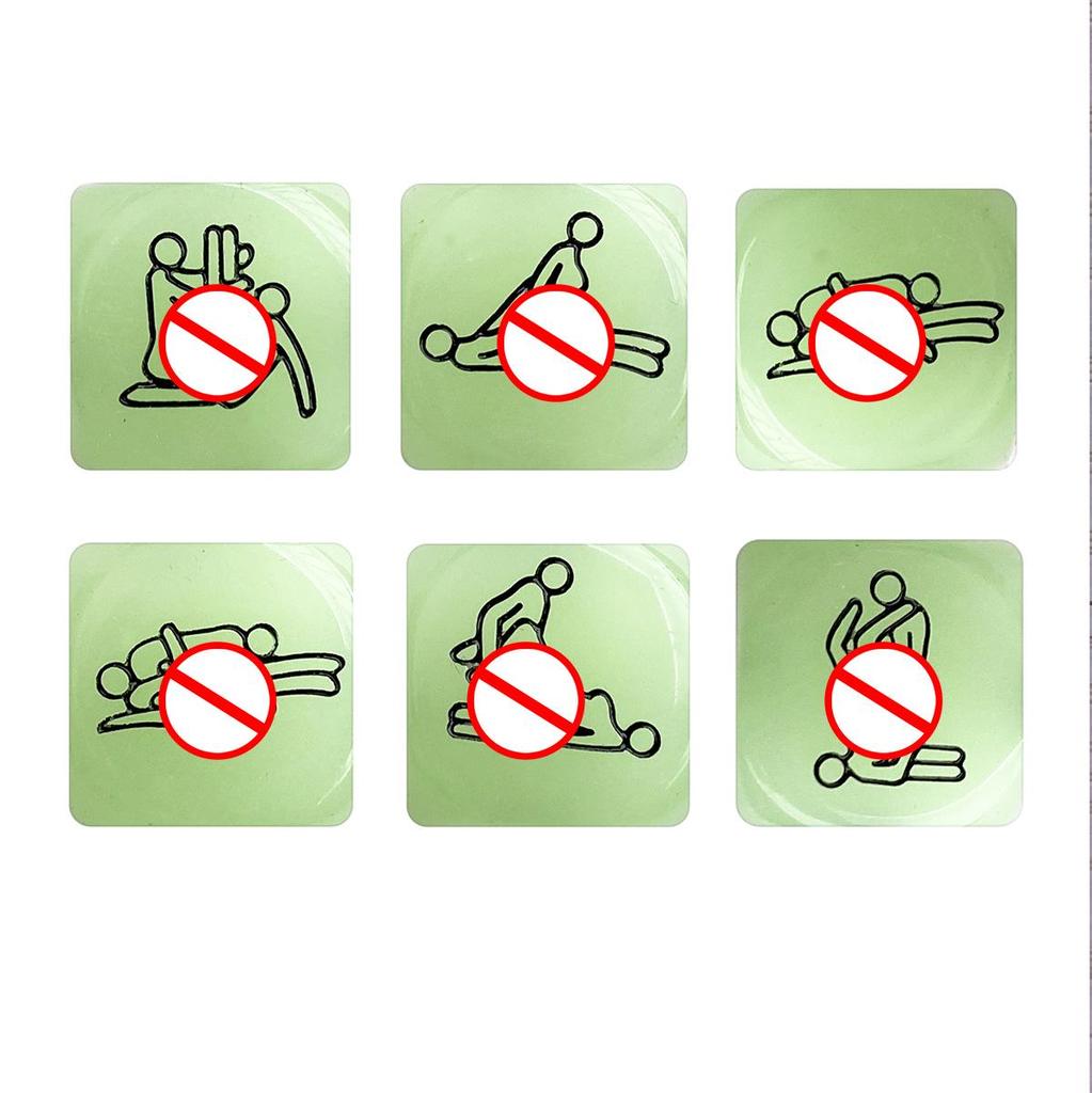 Набор кубиков для вечеринки для взрослых 6-в-1: Датчик осанки