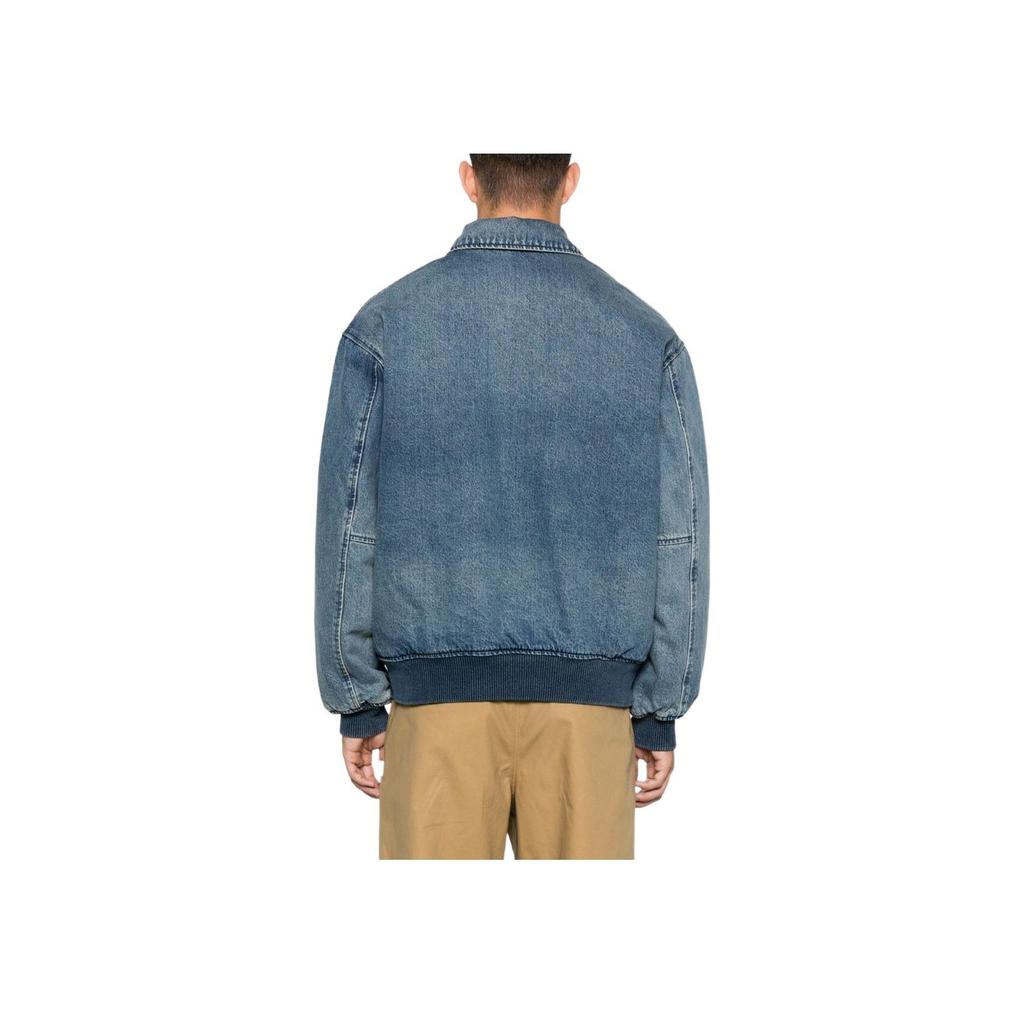 Куртка Levis на пуговицах, однотонная, приталенная, с длинными рукавами, мужская, синяя, A8561-0001