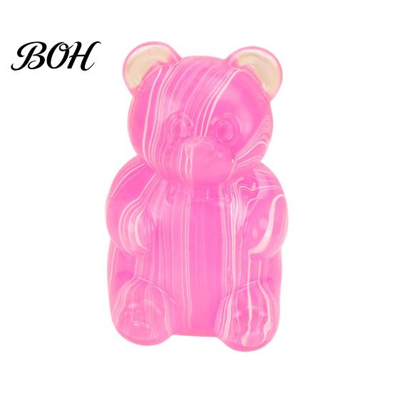 Kawaii Desk Toys for Office Cute Bear Squeeze Toy, Portable Soft TPR Decompression Pinch Squeezing Maltose Texture Sensory Fidget Kids And Adults Safe