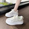Mesh Versatile Little White Shoes Women's 2025 Summer and Autumn New Fashion Lace-up Comfortable Dad Shoes Breathable and Lightweight Casual Shoes