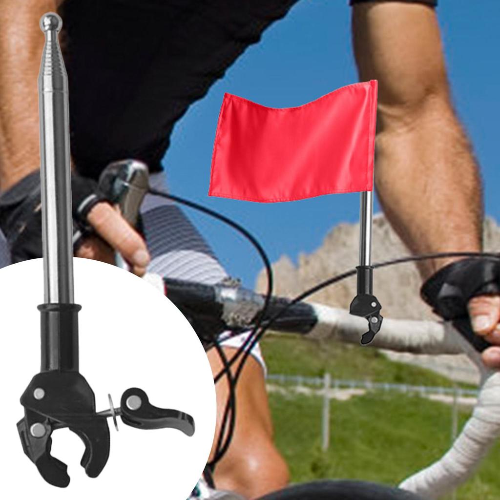 1,2 м Телескопический флагшток из нержавеющей стали Портативный шест Флагшток для размахивания флагом Флагшток Держатель для автомобиля для автомобиля Грузовика Лодки Транспортного средства