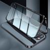 360 Металлический Магнитный Адсорбционный Чехол Для iPhone 16 15 14 13 12 11 Pro Max Двусторонний Стеклянный Чехол Для iPhone 16 Pro Max Магнитный Чехол