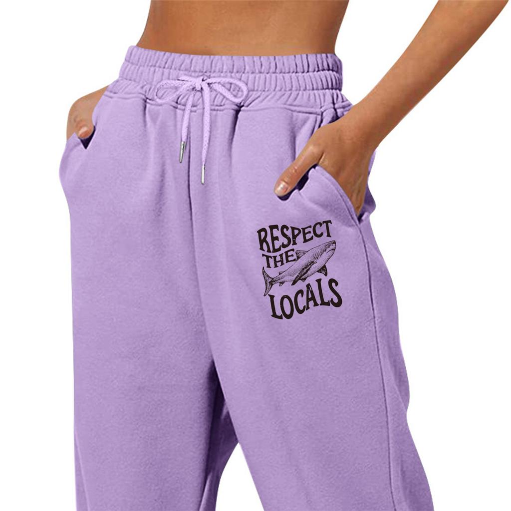 Женские зимние спортивные штаны, однотонные повседневные брюки, женские флисовые спортивные штаны, широкие прямые брюки