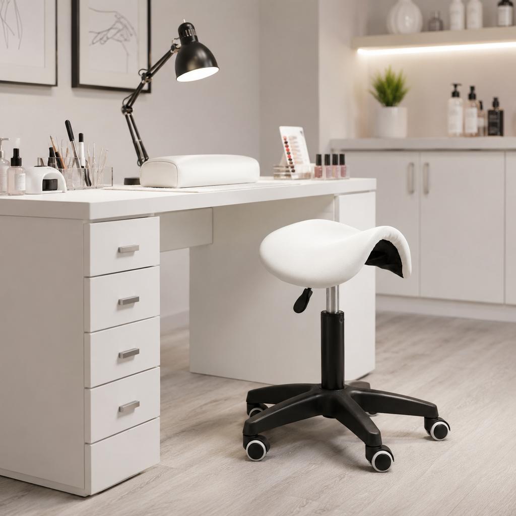 Cosmetic Stool Hairdresser Chair Stool Saddle Spa Mobile