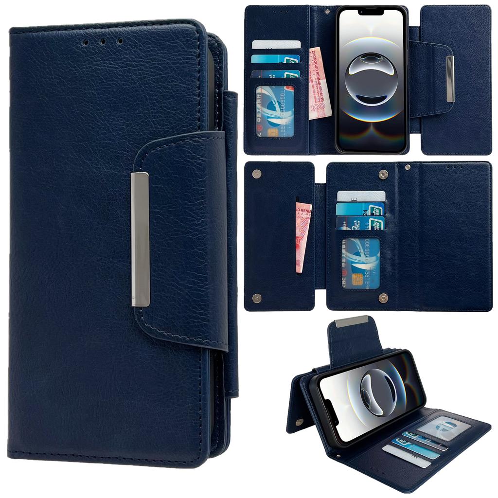 Чехол для iPhone 16e Съемный 2-в-1 Магнитная застежка Кожаный кошелек Чехол для телефона