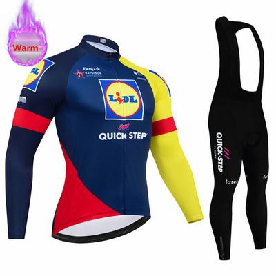 Soudal Quick Step 2026 Зимняя Велосипедная Майка Термо Флис Велосипедная Одежда MTB Bicicleta Комплект Ropa Ciclismo Триатлон Велосипедный Костюм