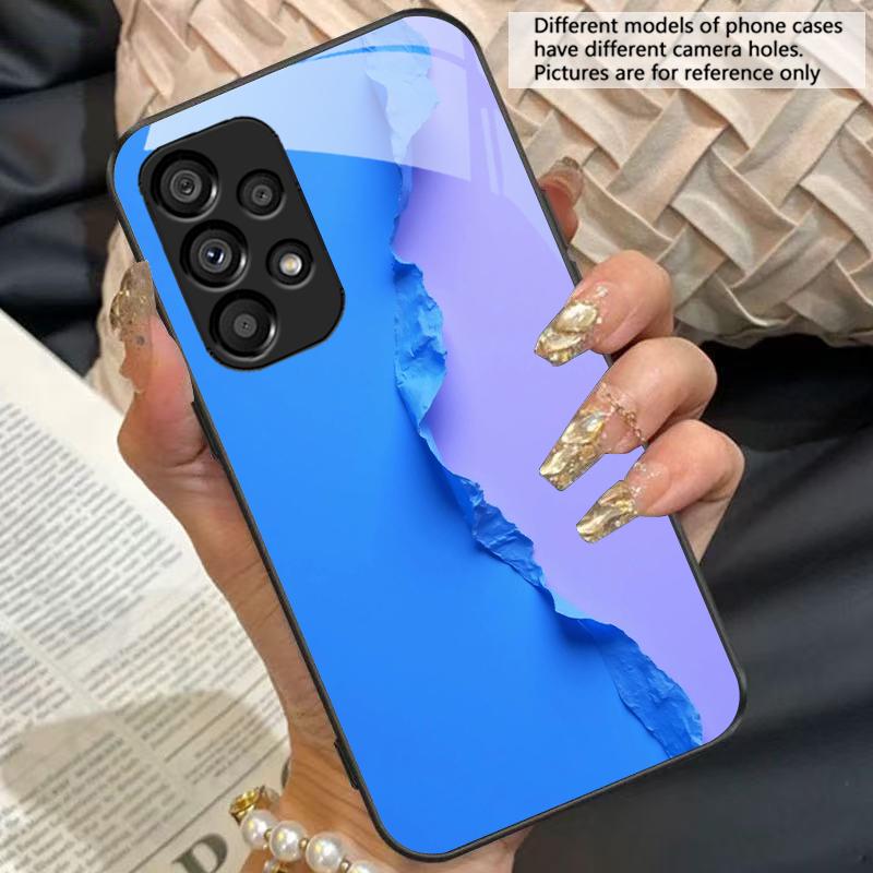 Черно-белые изображения Для Samsung Galaxy S10 S20 Plus S21 FE S22 23 24 FE S25 Ultra Черный закаленное стекло чехол для телефона жесткий корпус