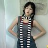 Dopamine Style Long Scarves Collocation Clothing Accessories Shawl Punk Y2K Striped Scarf  Outdoor