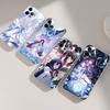 Genshin Impact Коломбина Для IPhone 17 16 15 14 13 12 11 Pro Max Plus Прозрачный Мягкий ТПУ Чехол для Телефона