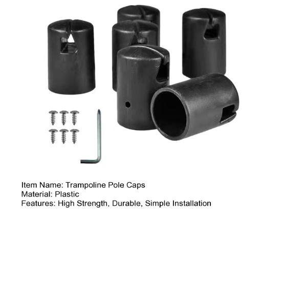 1 комплект колпачков для стоек защитной сетки батута, износостойкие, высокопрочные, с гладкими краями, суперстабильность, безопасность стоек защитной сетки батута