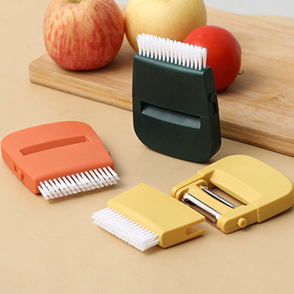 3-In-1 Multifunctional Vegetable Cutter Manual Peeler With Brush Vegetables Fruit Slicer Skin-Peeler Grater Kitchen Accessories