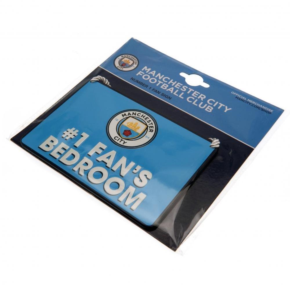 Manchester City FC #1 Fans Bedroom Hanging Sign