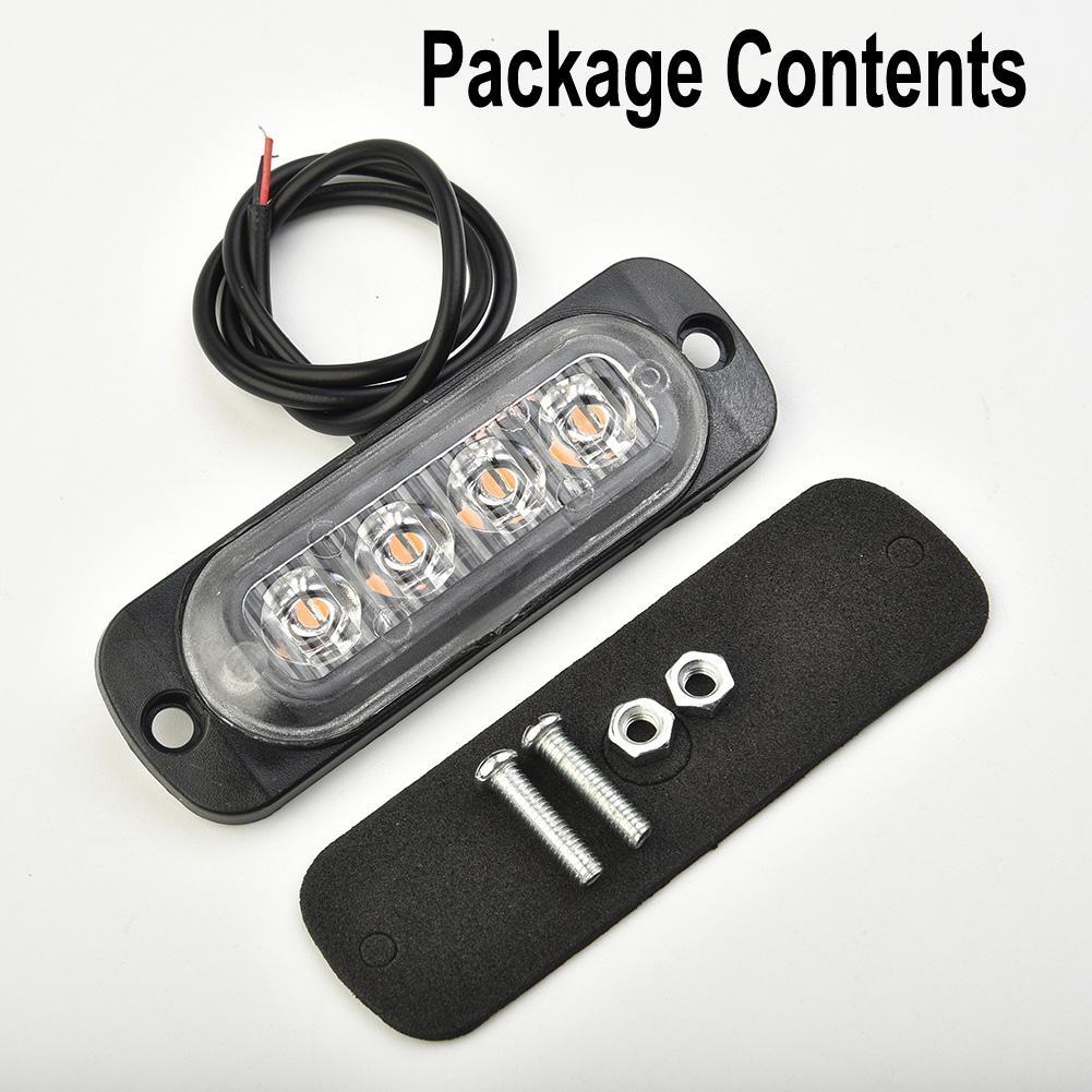 Useful Car Light Anti-Collision With 2x Screws Dustproof Pratical