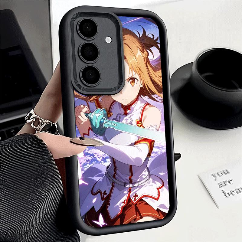 Чехол для телефона для Samsung Galaxy S26 S25 Ultra S24 FE Sword Art Online Юки Асуна Оболочка S23 Plus S22 + S21 S20 5G Мягкий силикон Fu