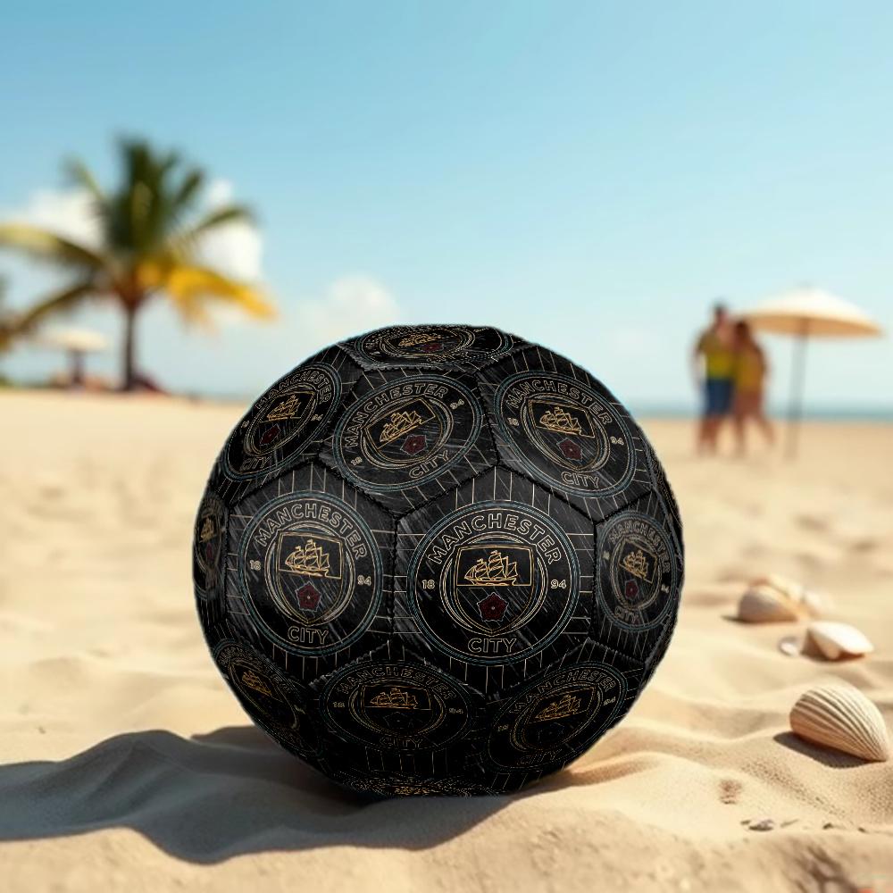 1pc Manchester City Water Sports Size 5 Soccer Ball PVC Football Sports Matches Training Outdoor Games Beach Elastic Balls 070118