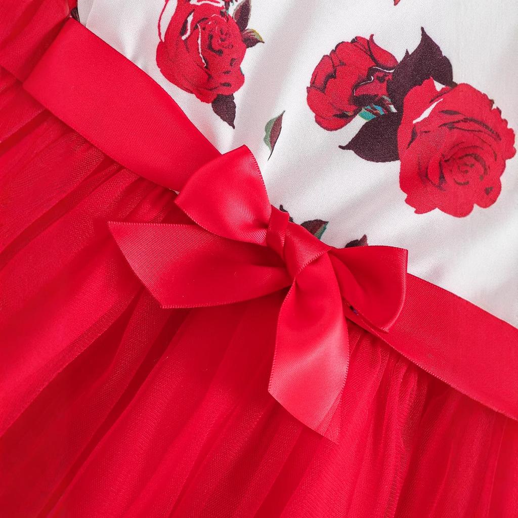 Модное платье для девочек. Летнее детское милое цветочное платье. Платье принцессы.