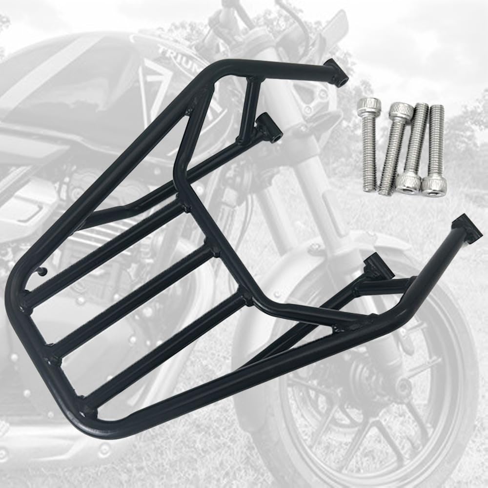 XINMOZR Motorcycle Rear Luggage Rack for Scrambler 400x and Speed 400 Carbon Steel Rack Bracket for Bicycles (2024-2025) - Load-Bearing